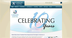 Desktop Screenshot of cancersarasota.com