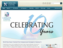 Tablet Screenshot of cancersarasota.com